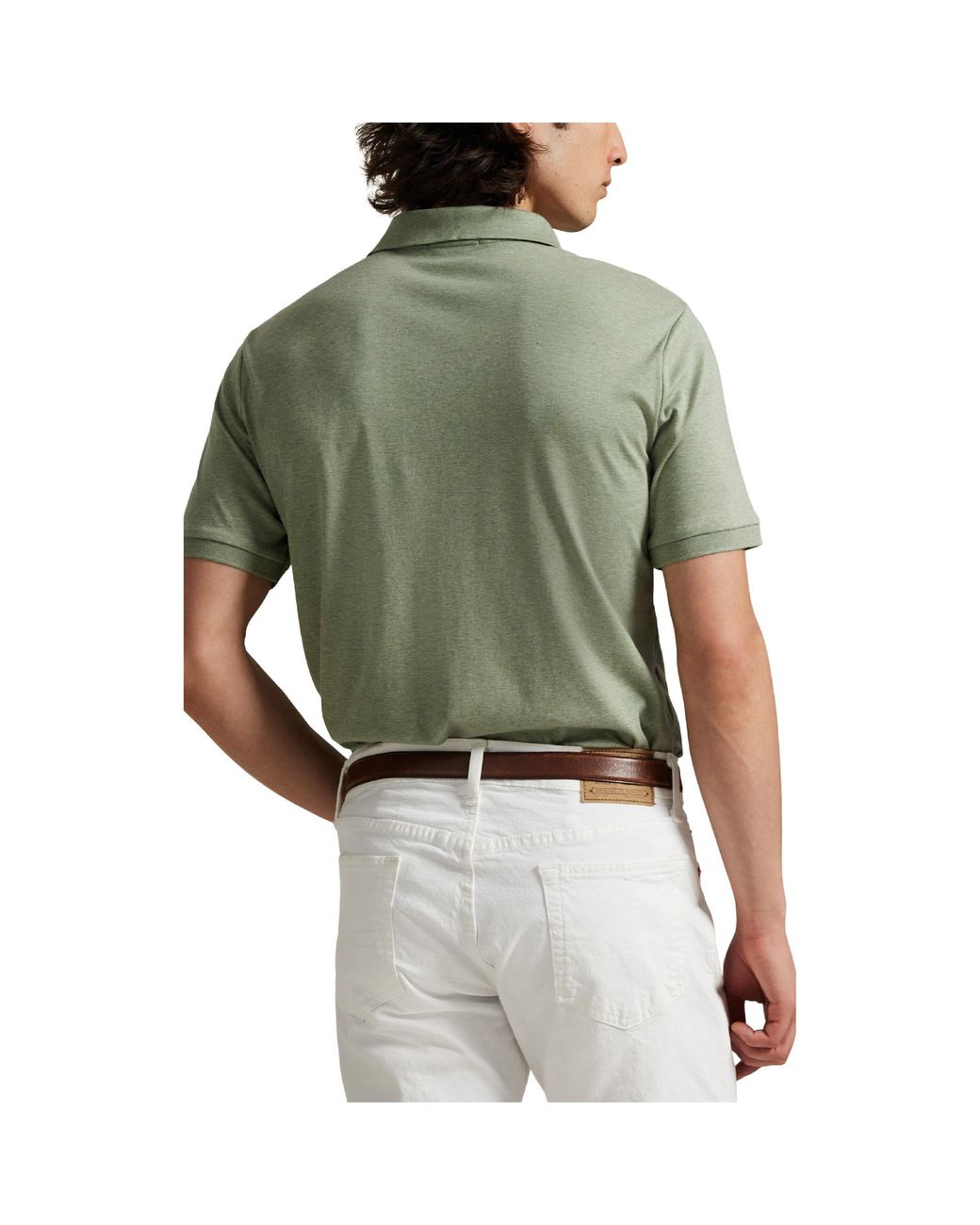 Polo Ralph Lauren Green Slim Fit Short Sleeve Polo Shirt for men