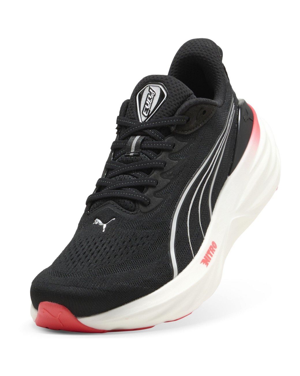 PUMA Black Foreverrun 3 Stable Road Running Shoes for men