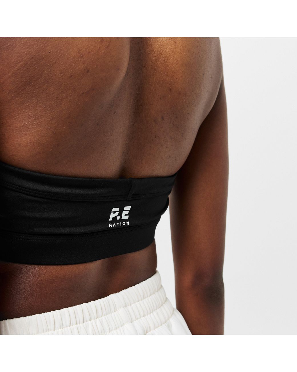 P.E Nation Black Unwind Medium Impact Sports Bra