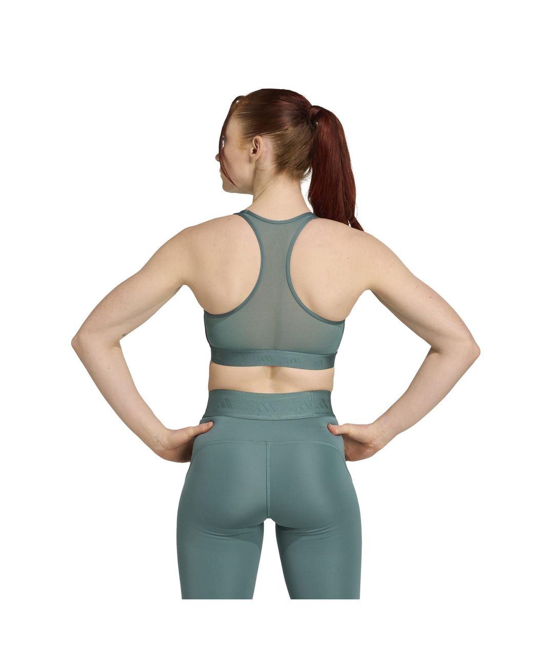Adidas Blue Medium Impact Sports Bra