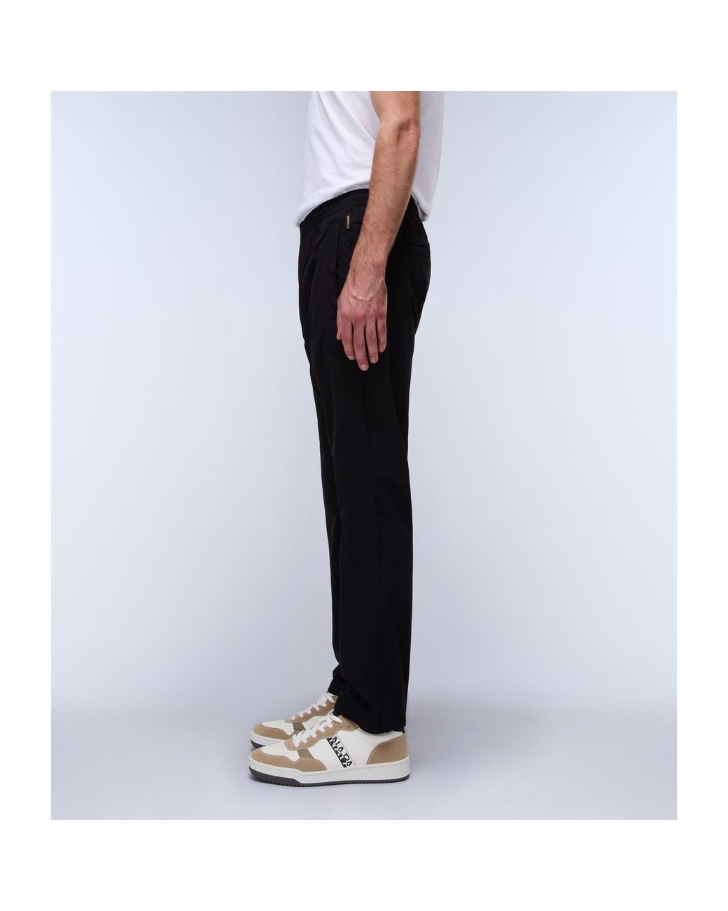 Napapijri Black Tapered Trousers for men