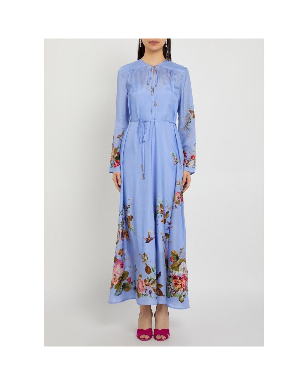 Zimmermann Blue Patience Maxi Dress