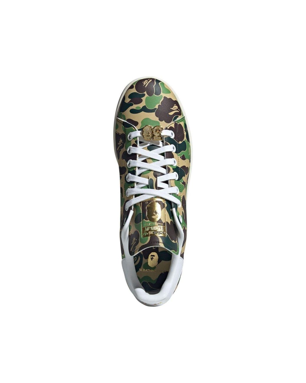 Adidas Green Bape Stan Smith Shoes for men