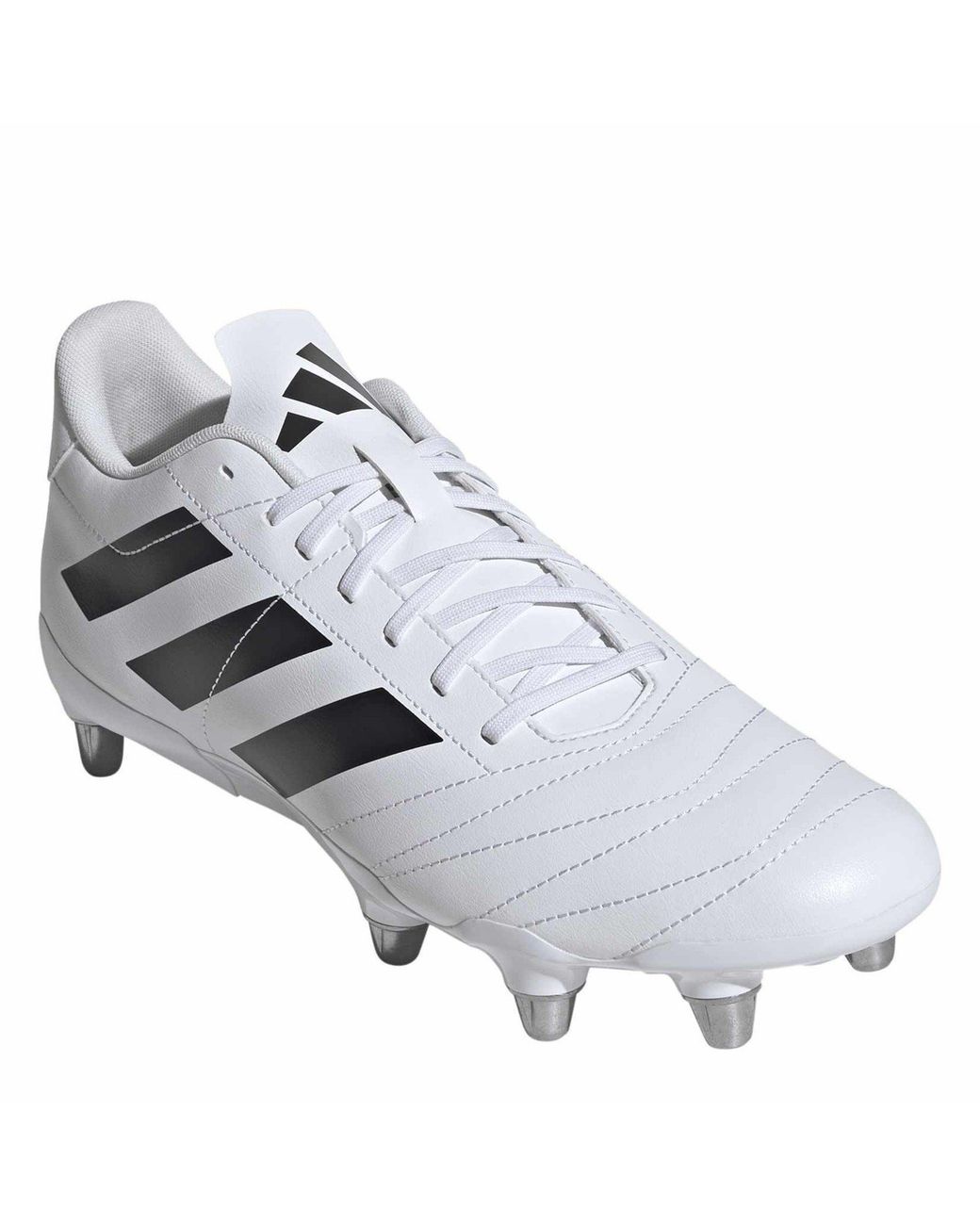 Adidas White Kakari Adults Soft Ground Rugby Boots for men