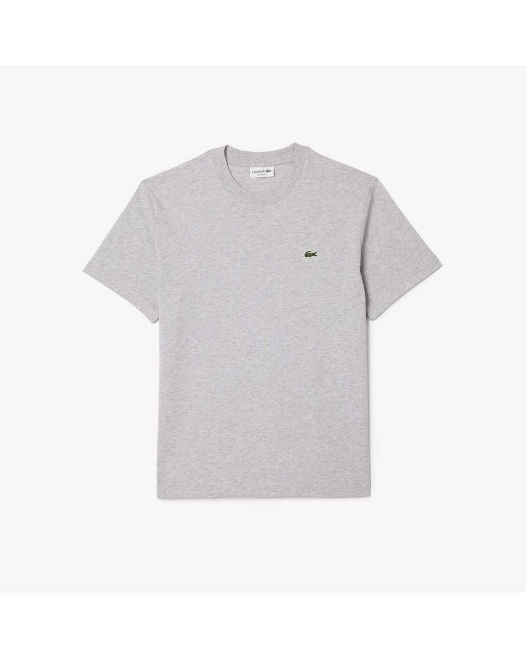 Lacoste Gray Regular Fit Small Logo T-Shirt for men