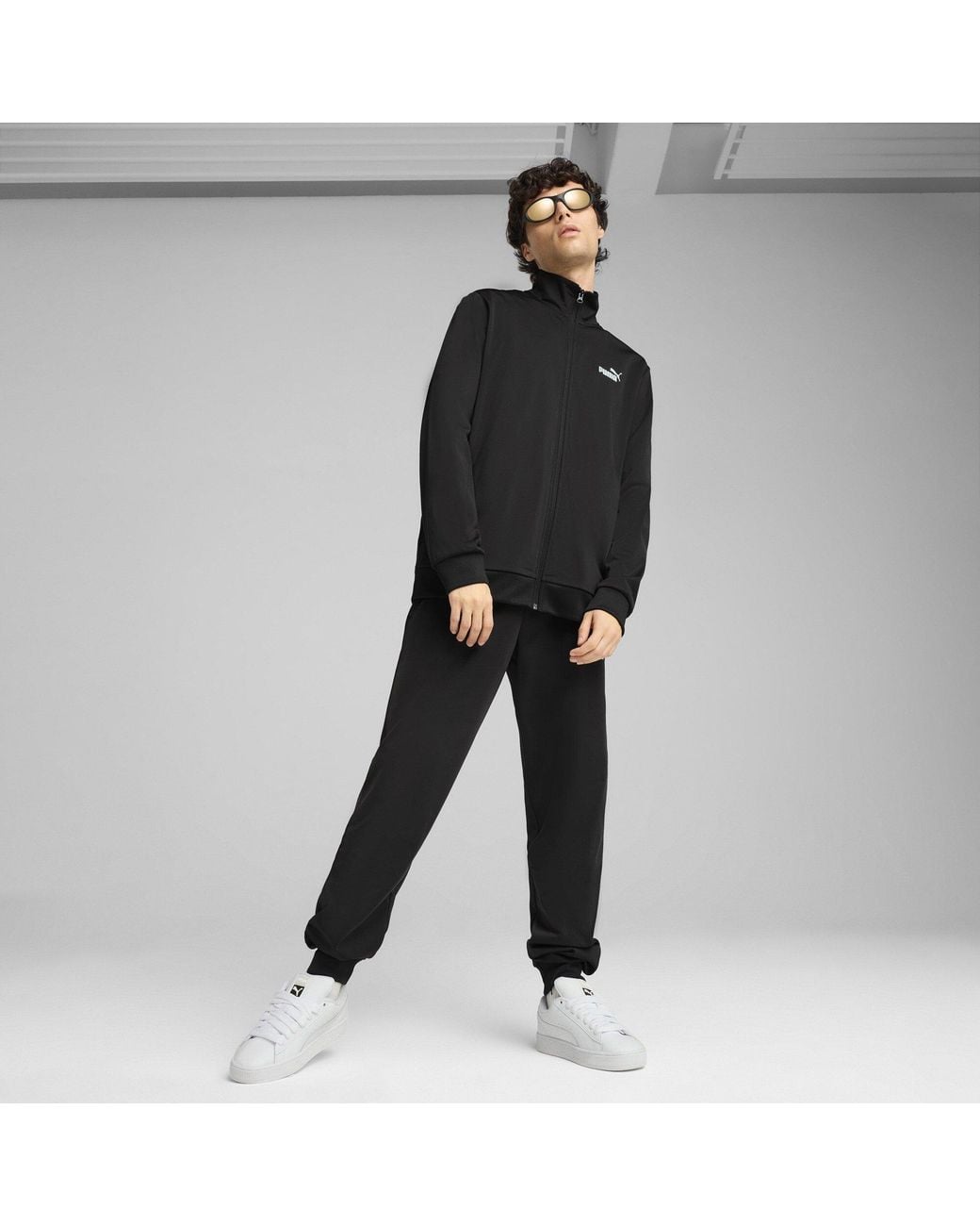 PUMA Black Ess Poly Suit Cl Tracksuit for men