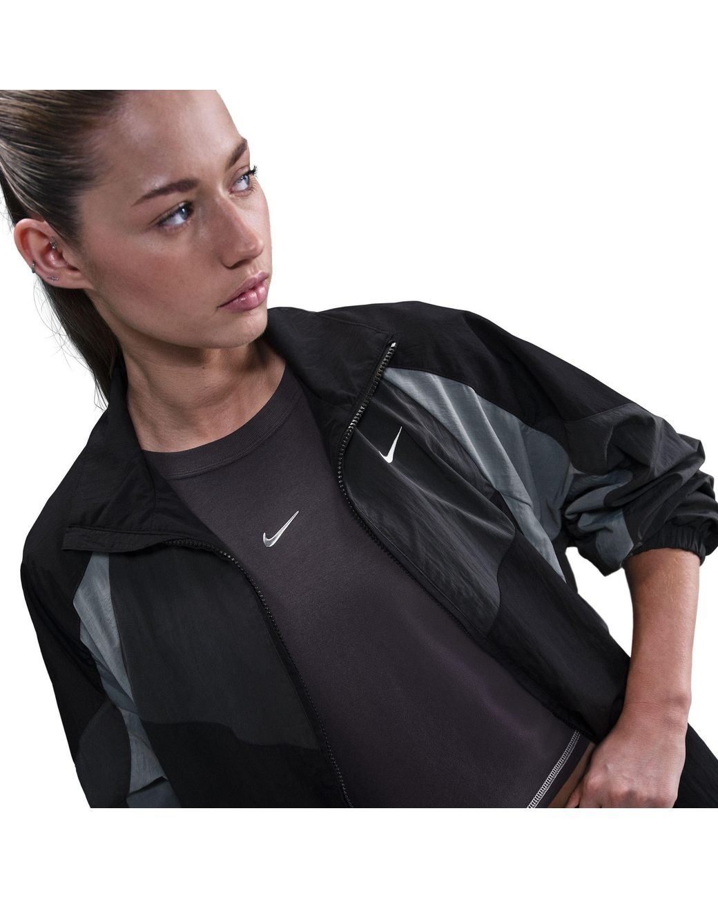 Nike Black Nsw Street Oversized Tracksuit Top