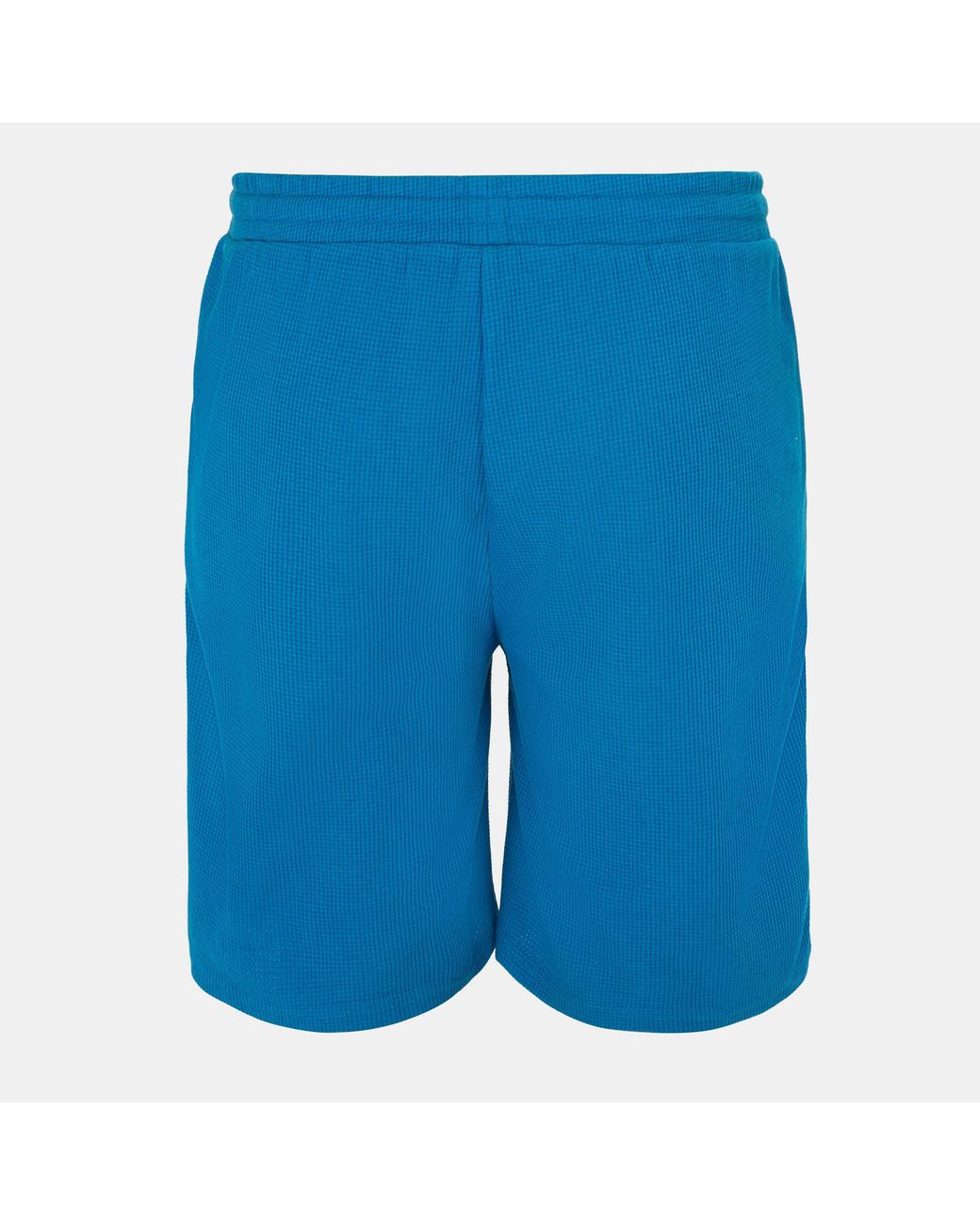 Fabric Blue Waffle Shorts for men