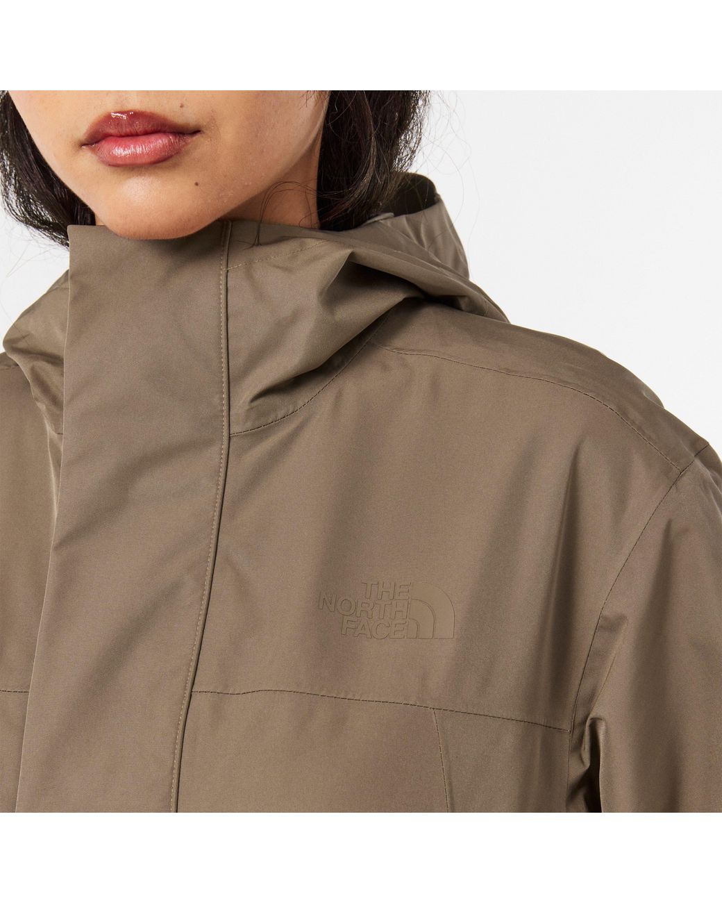 The North Face Brown Nukabira Rain Shell Parka