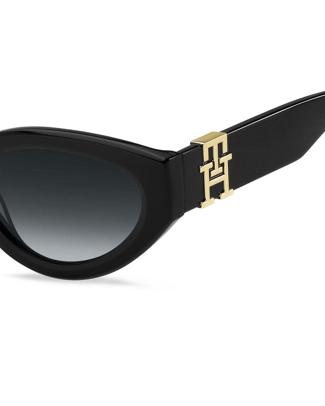 Tommy Hilfiger Black Round Sunglasses