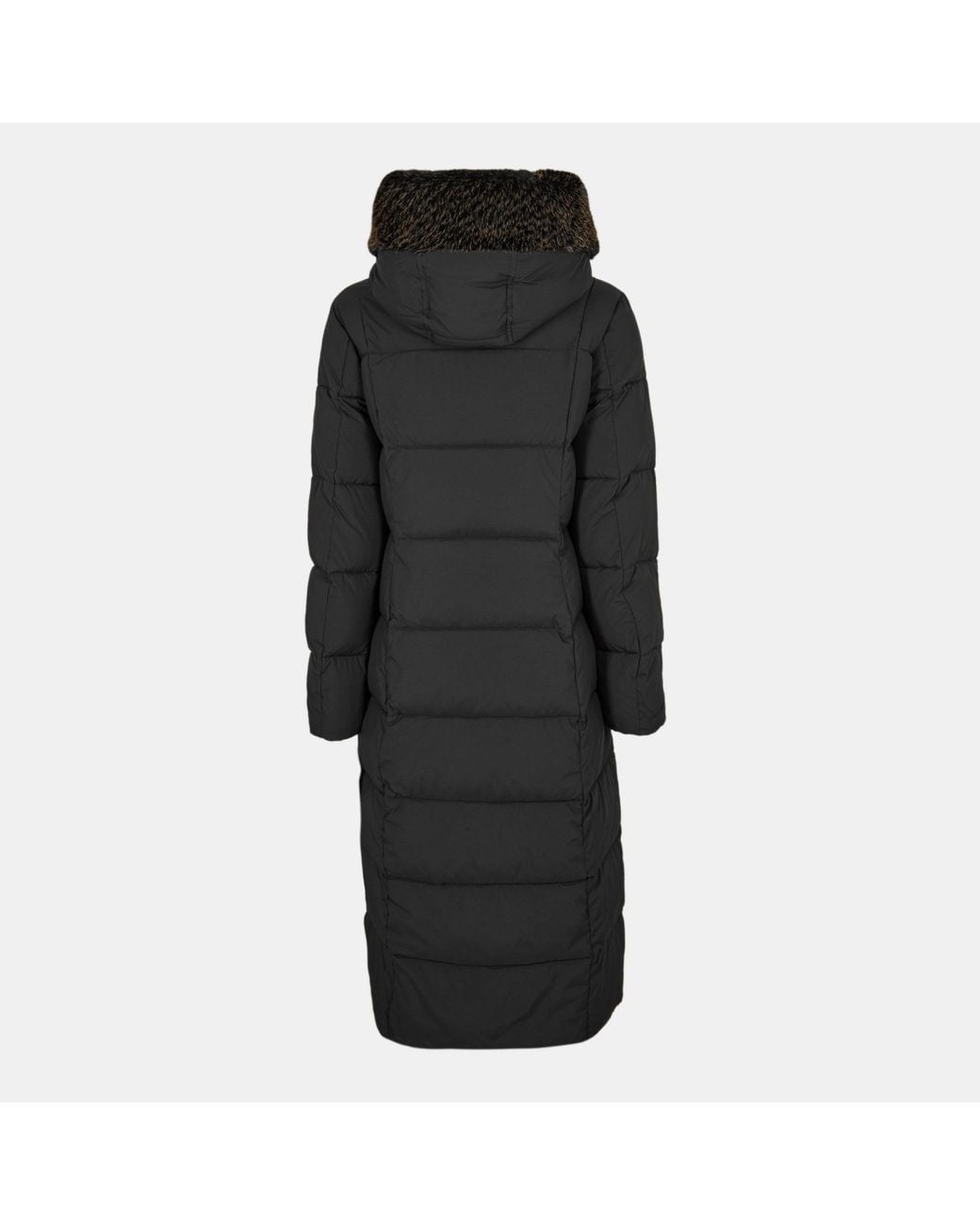 Donna Karan Black Insulated Long Puffer Jacket