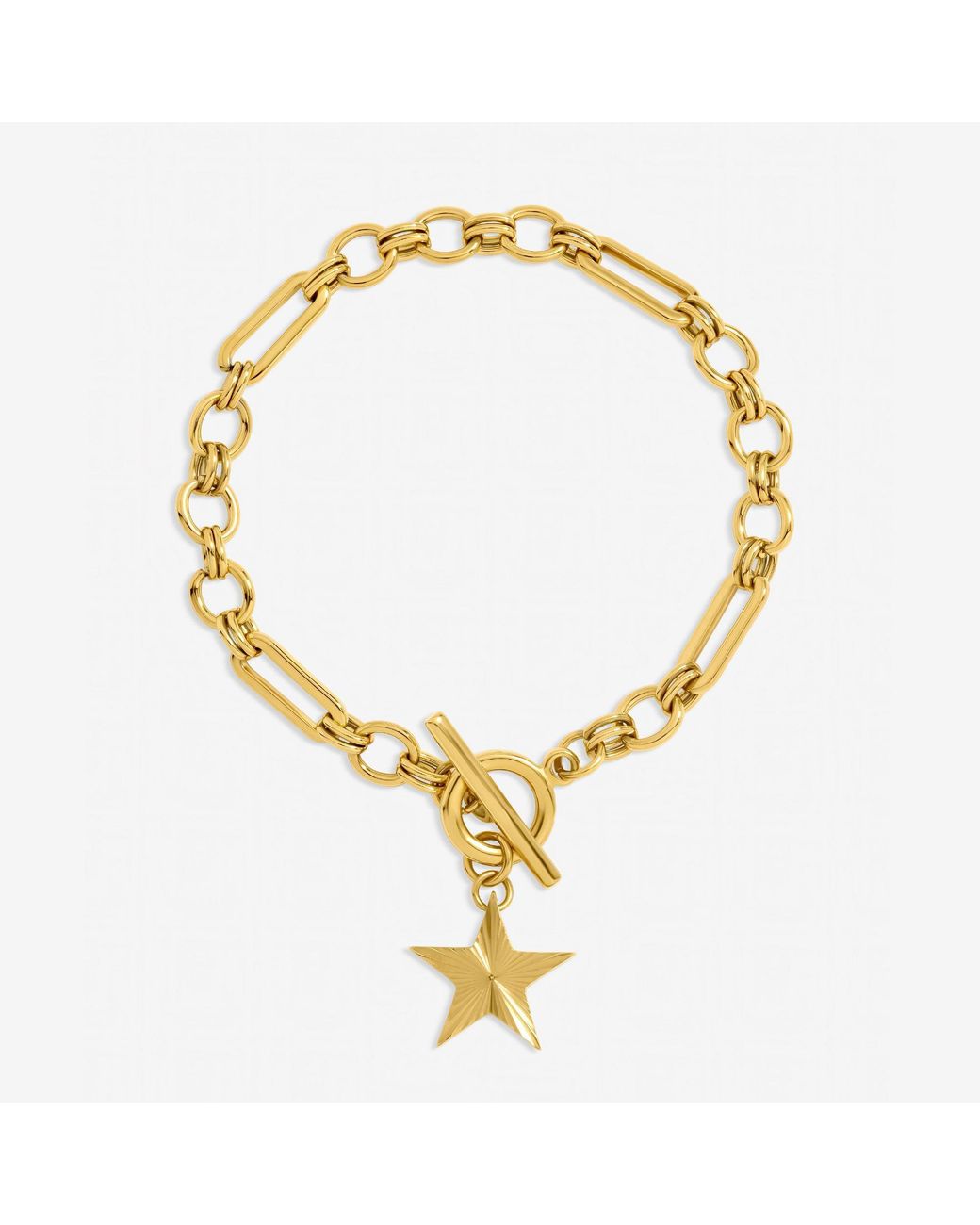 Jon Richard Metallic Plated Waterproof Star T-Bar Bracelet