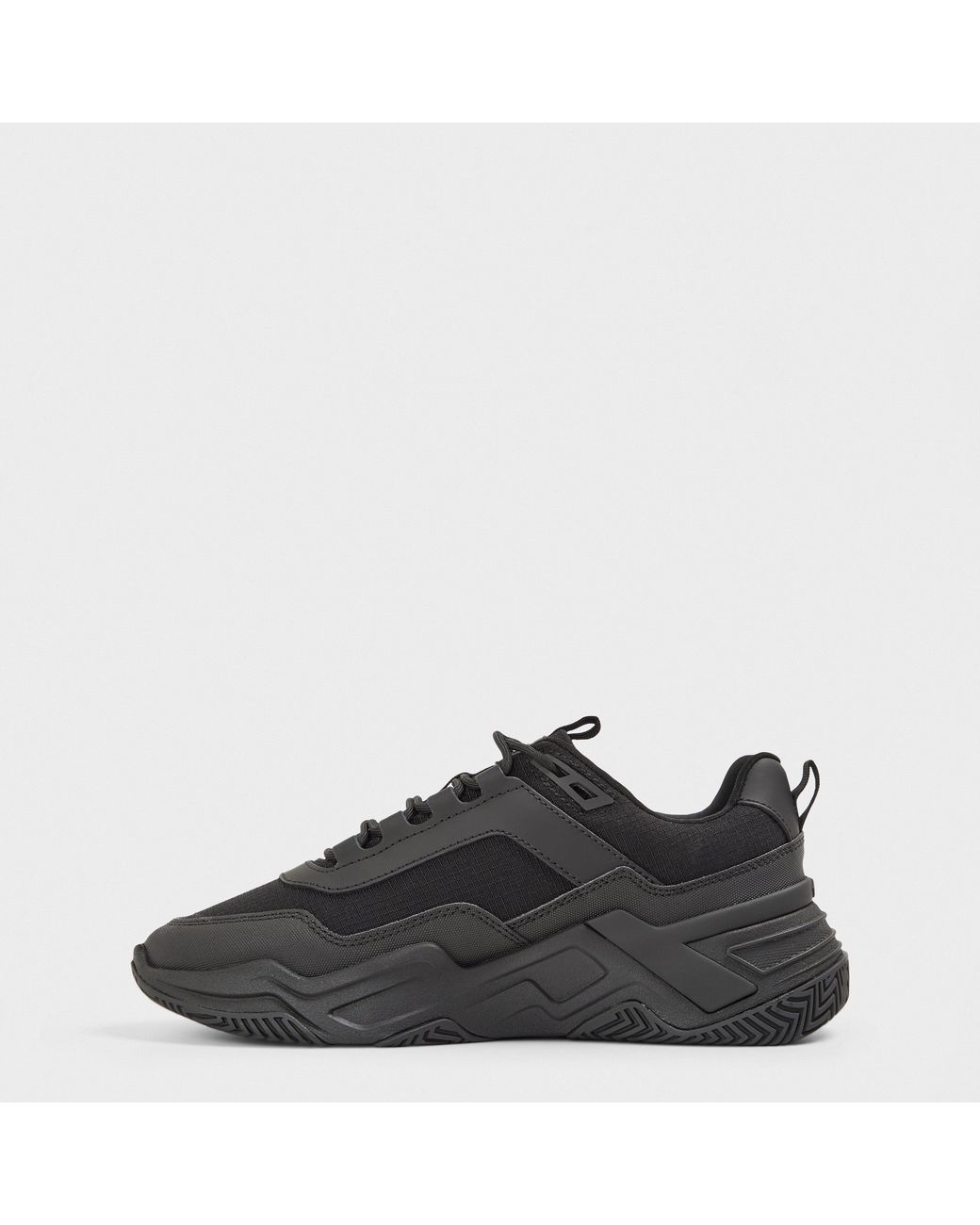 Mallet Black Odyssey Chunky Trainers for men