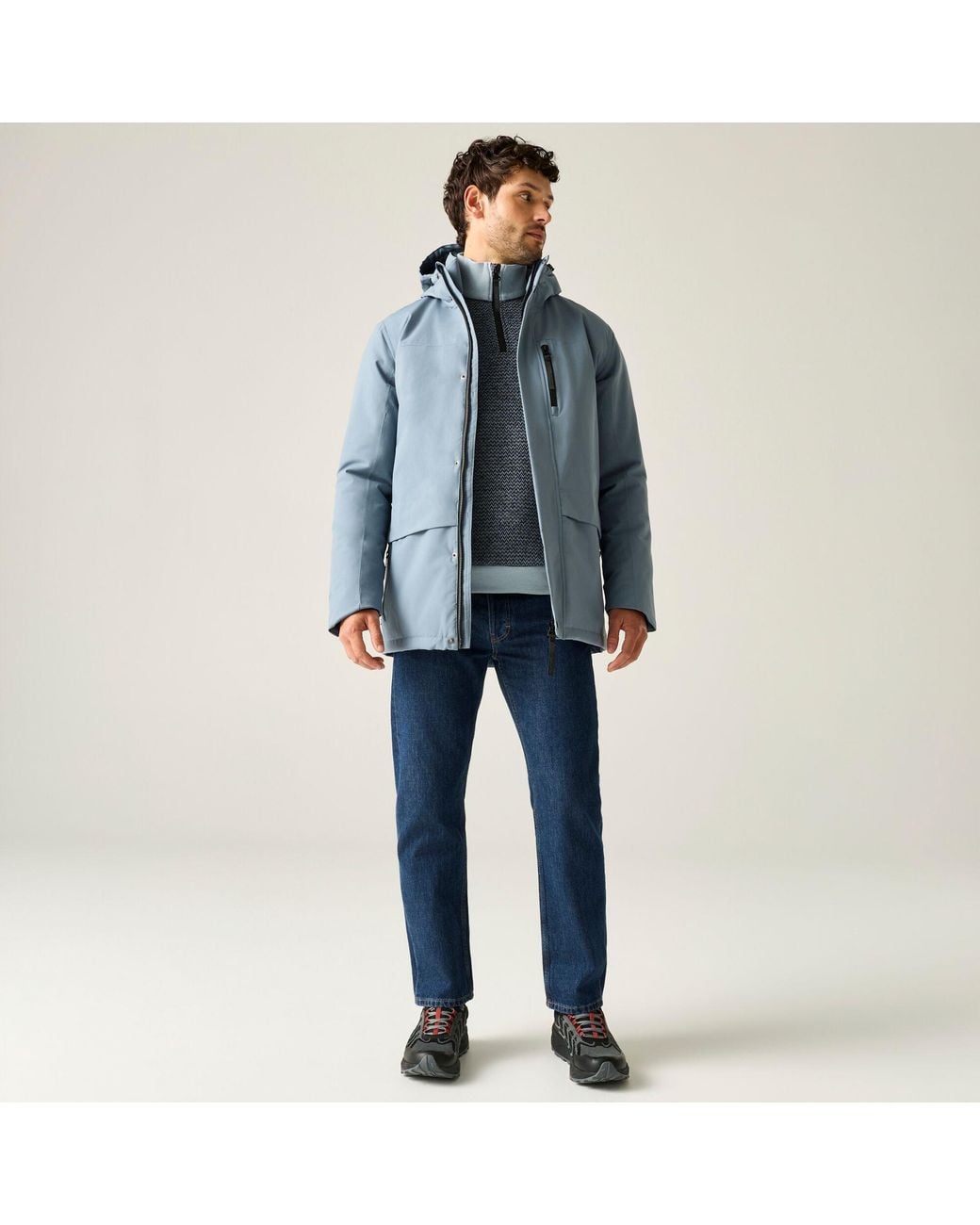 Regatta Blue Baylon Waterproof Jacket for men