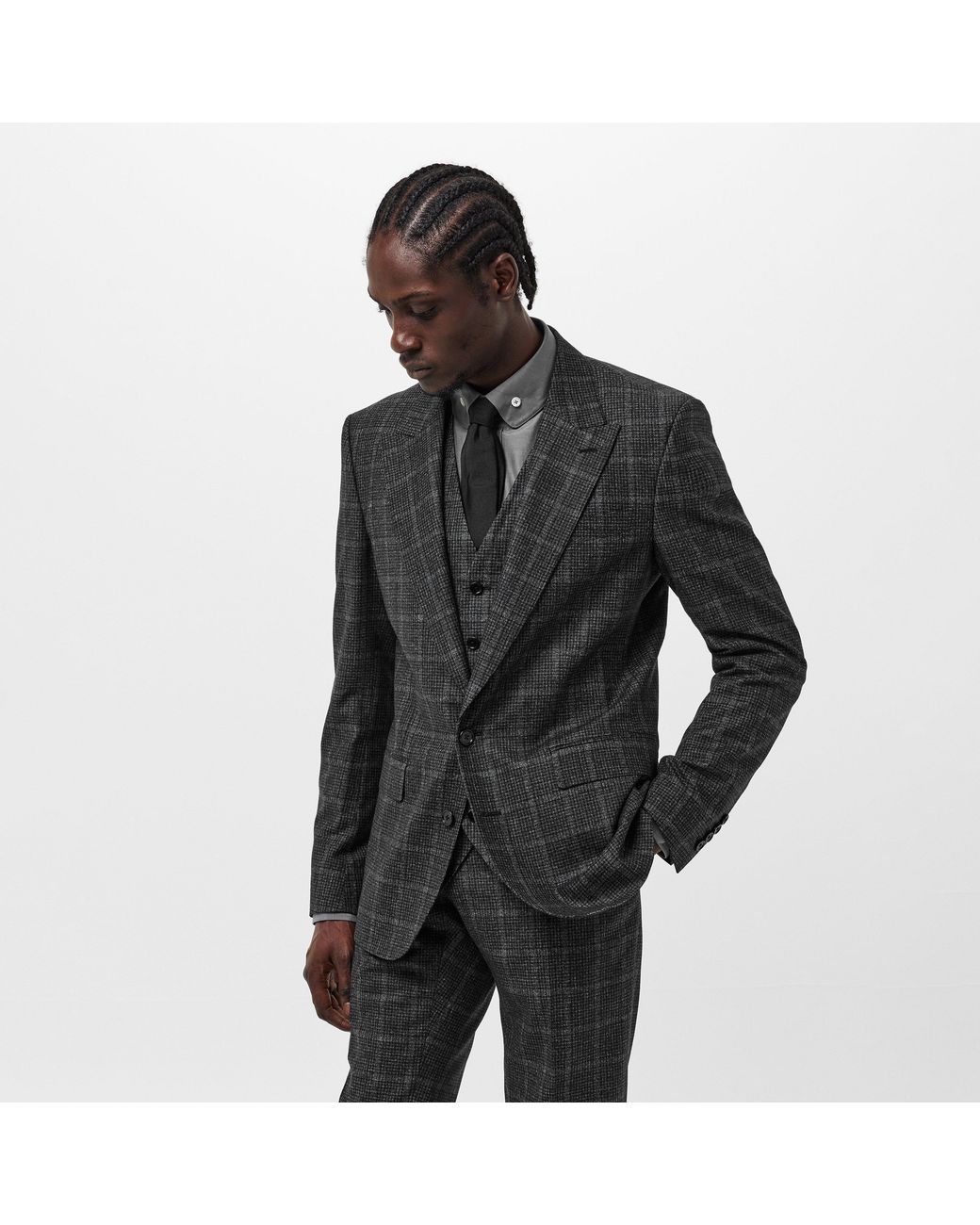 Dolce & Gabbana Black Slim Two-Button Single-Breasted Suits for men