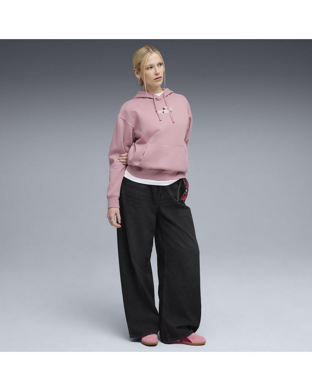 PUMA Pink Nature 2.0 Comfort Overhead Tech Fleece Hoodie