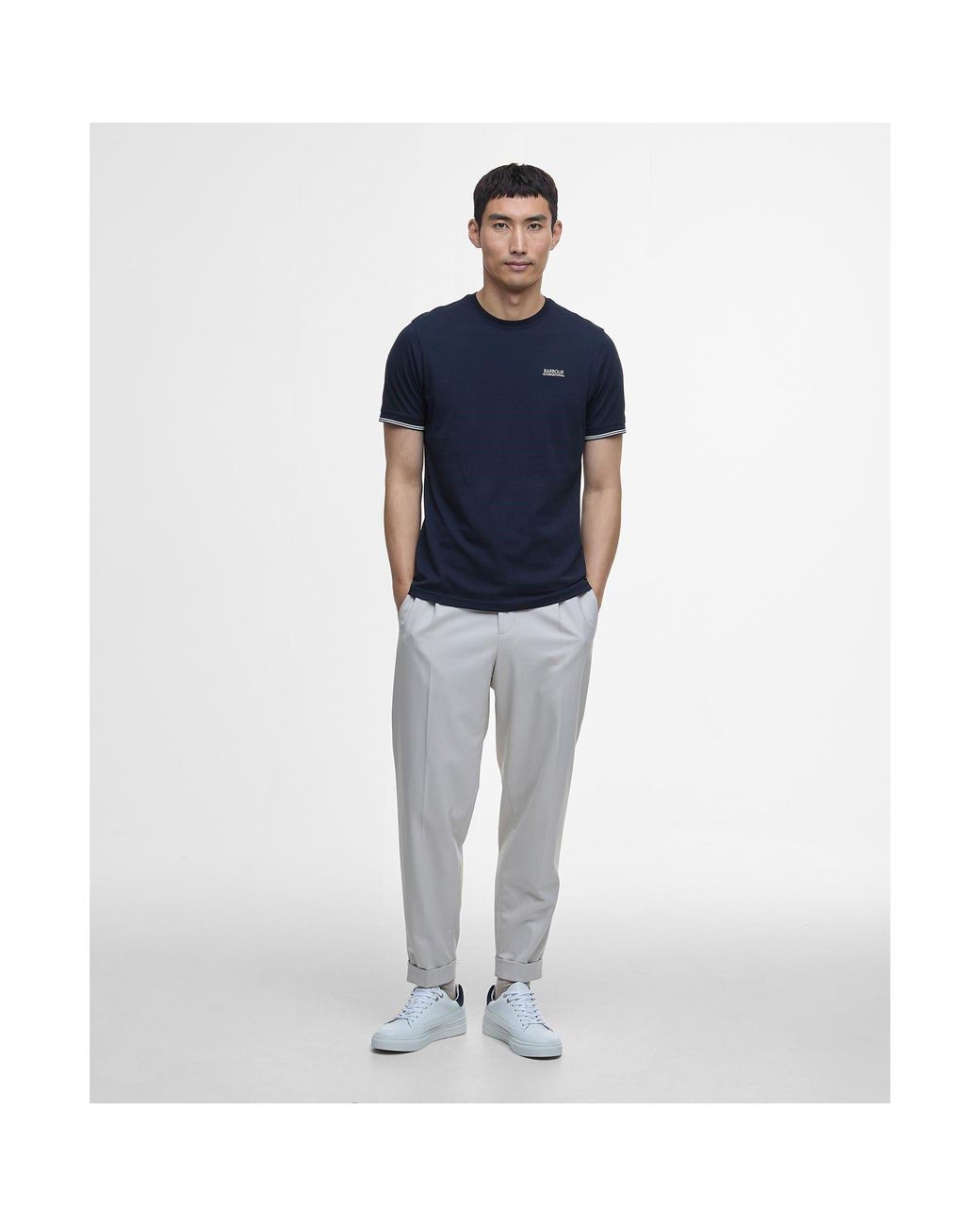 Barbour Black Philip Tipped T-Shirt for men