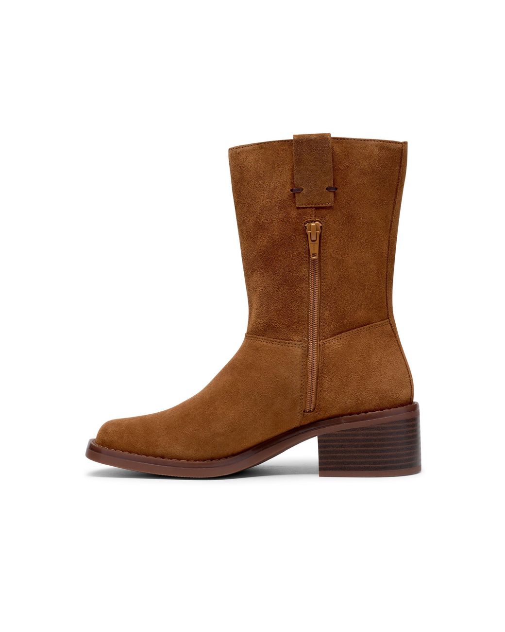 Clarks Brown Digby Slouch Suede Flat Ankle Boots