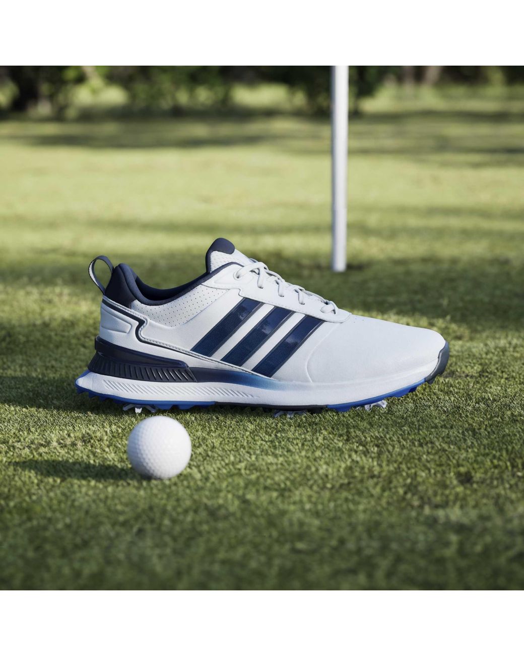 Adidas Blue Spiked Golf Shoes for men