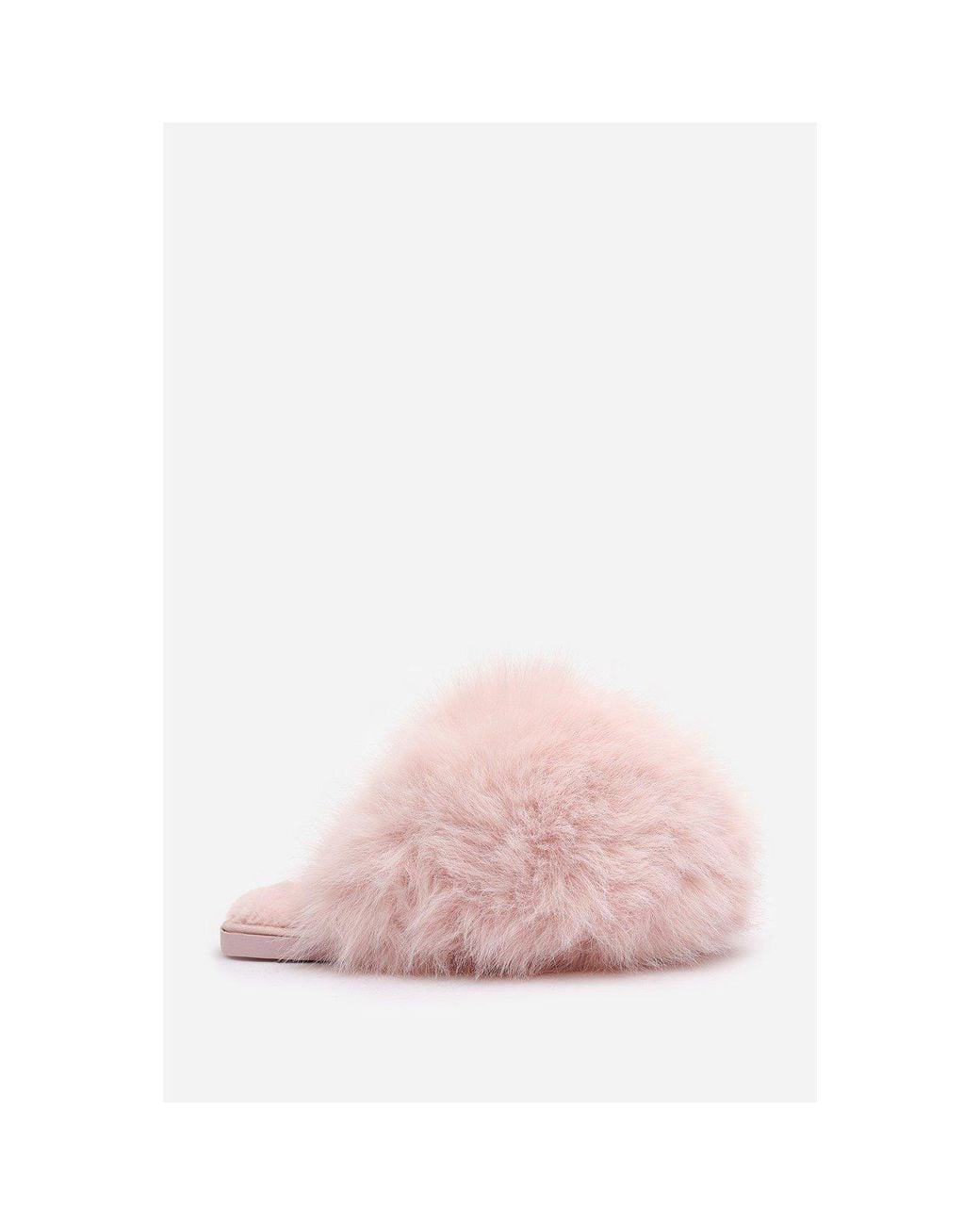Where's That From White Where's Ultimate Fluffy Faux Fur Mule Slippers