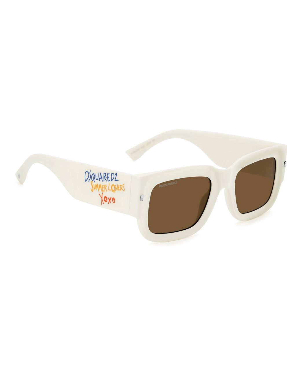 DSquared² White Round Sunglasses for men