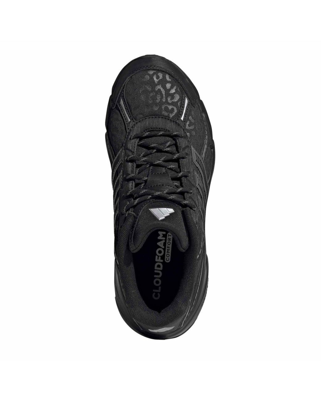Adidas Black Technochaos 2 Leopard Low Top Sneakers for men