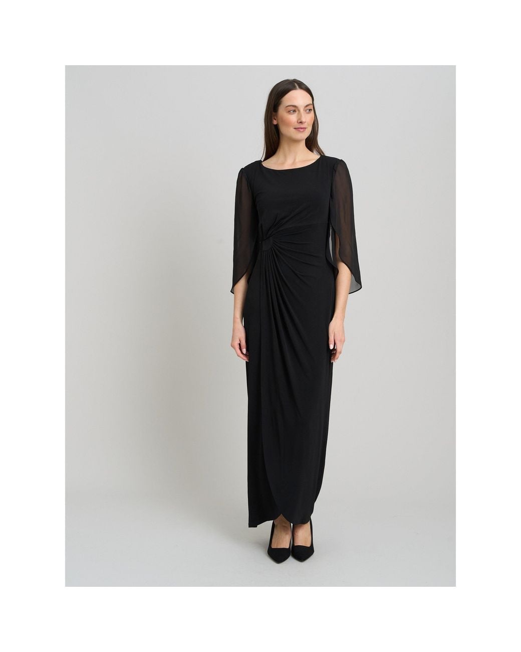 Gina Bacconi Black Iulia Printed Sheath Dress