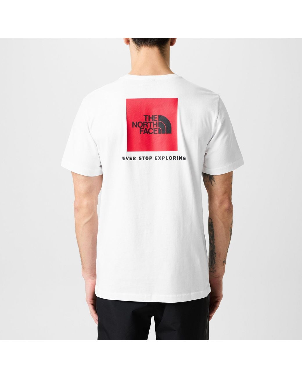 The North Face White Never Stop Exploring Regular Fit T-Shirt for men