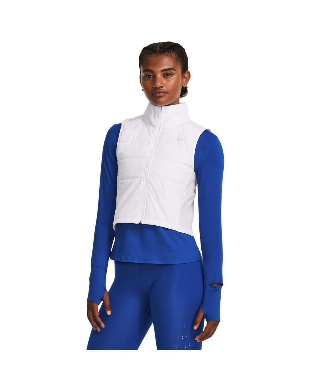 Under Armour White Launch Insulated Vest Running