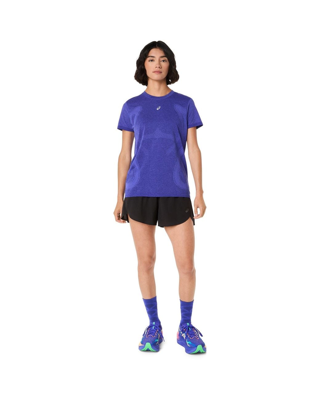 Asics Blue Metarun Split Shorts Running Short