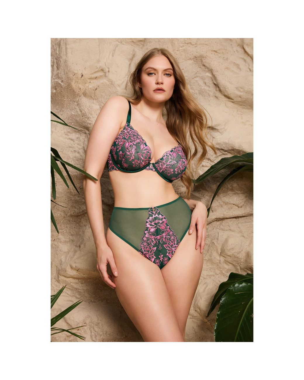 Playful Promises Multicolor Ada Blossom High Waist Thong
