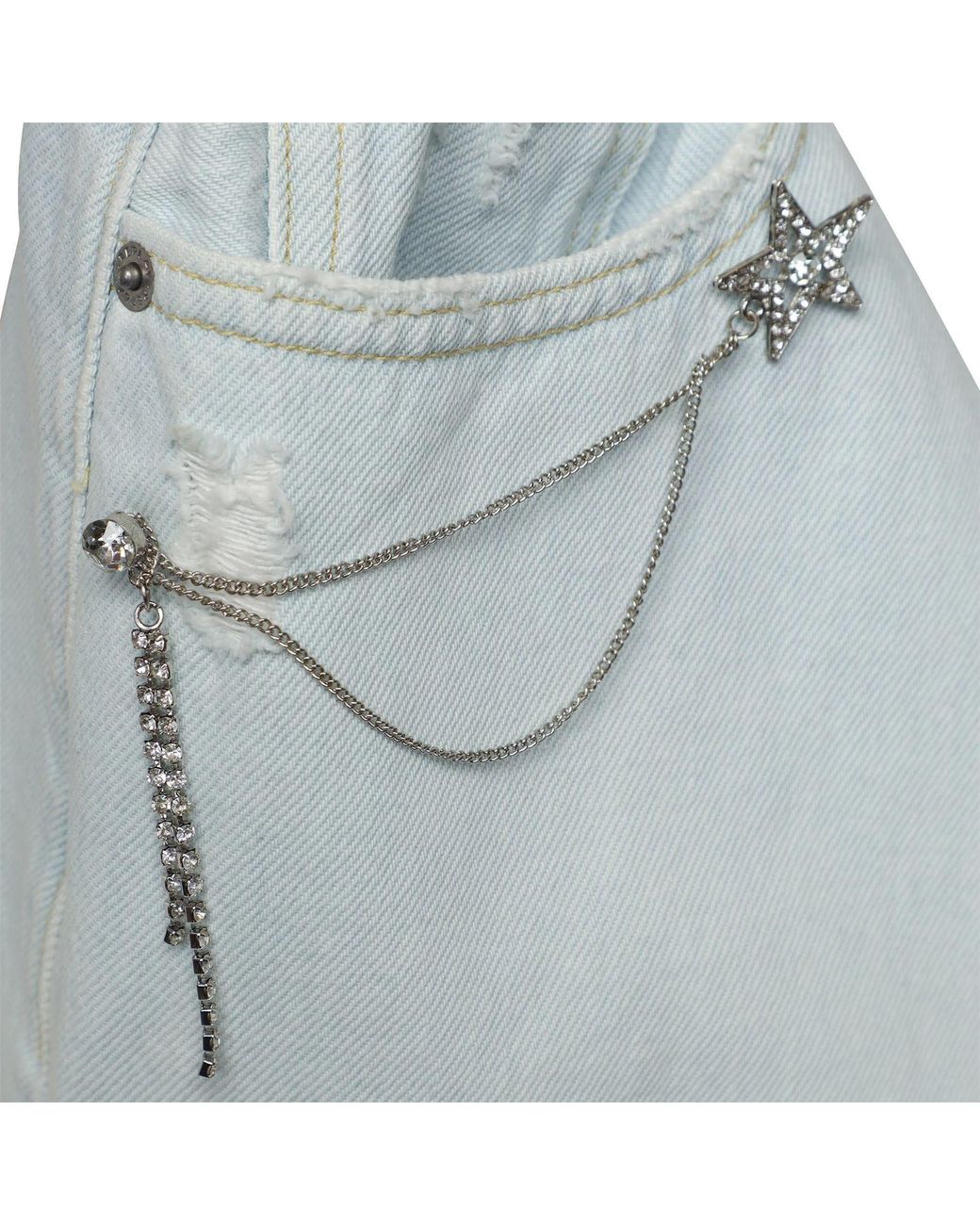 Replay Blue Mini Denim Skirt