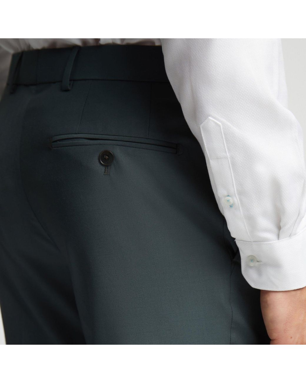 Ted Baker Blue Lunan Slim Fit Suit Trousers for men