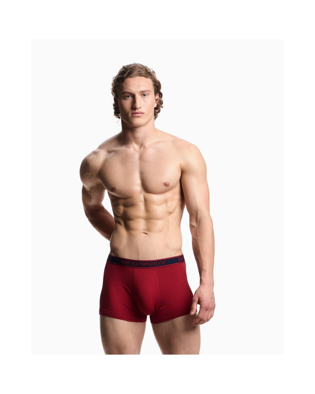 Emporio Armani Blue Core Logo Boxer Brief 3-Pack for men