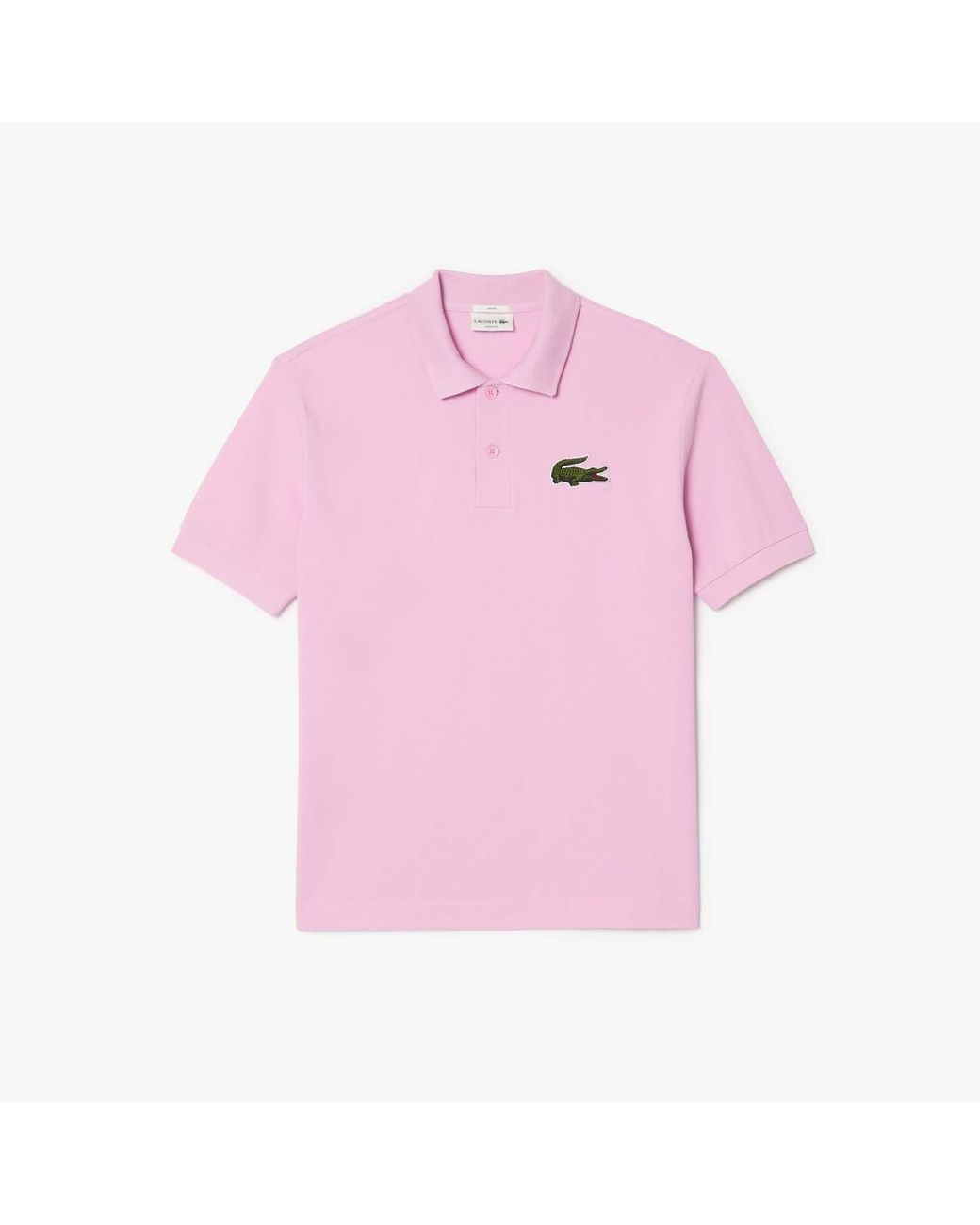 Lacoste Pink Loose-Fit Piqué Polo Shirt for men