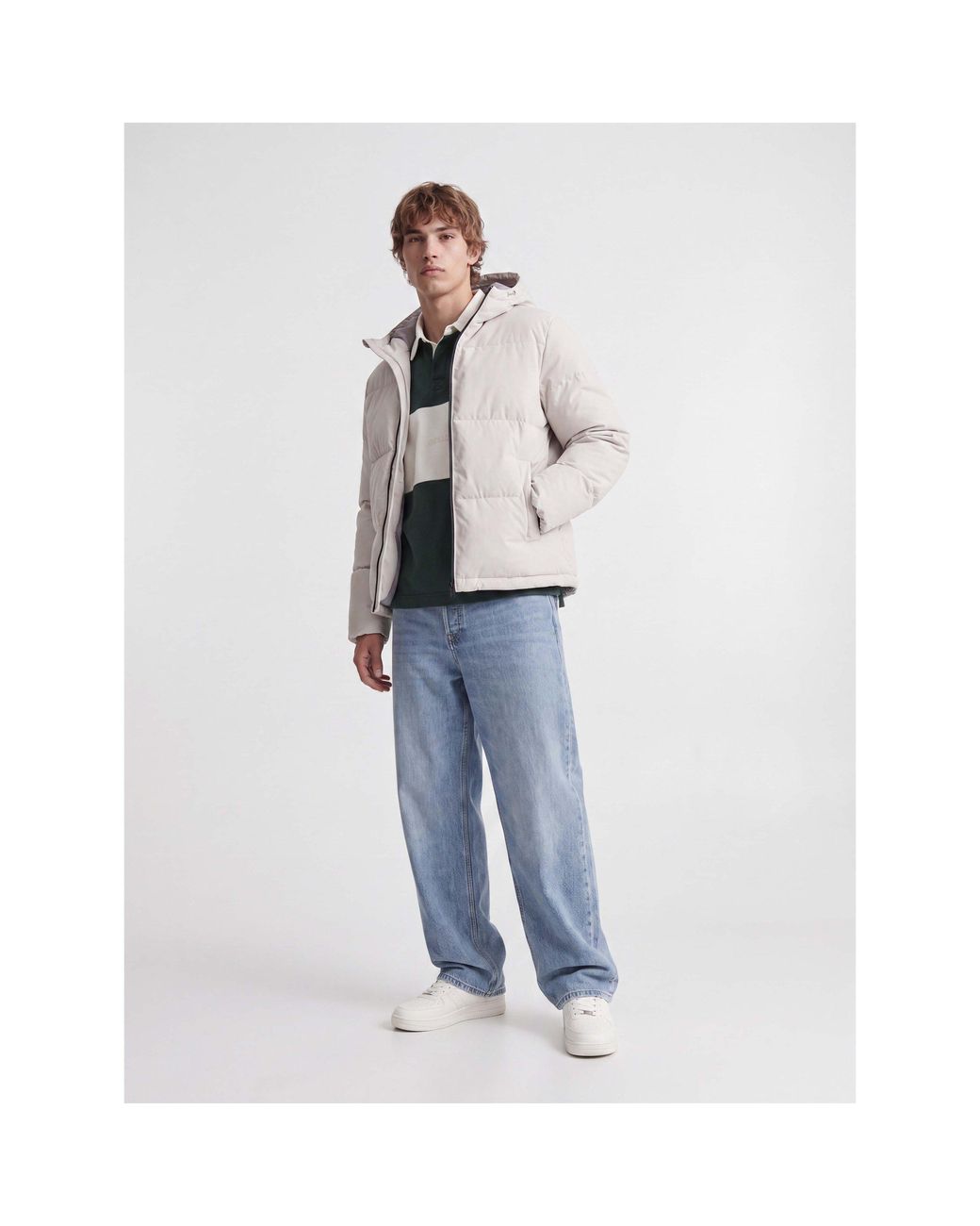 Jack & Jones Gray Jack Galaxy Puf Jkt Sn64 for men