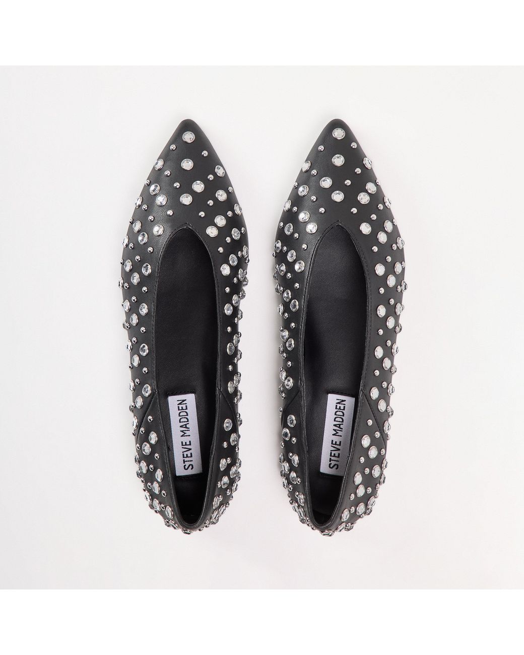 Steve Madden Black Venecia Ballet Pumps
