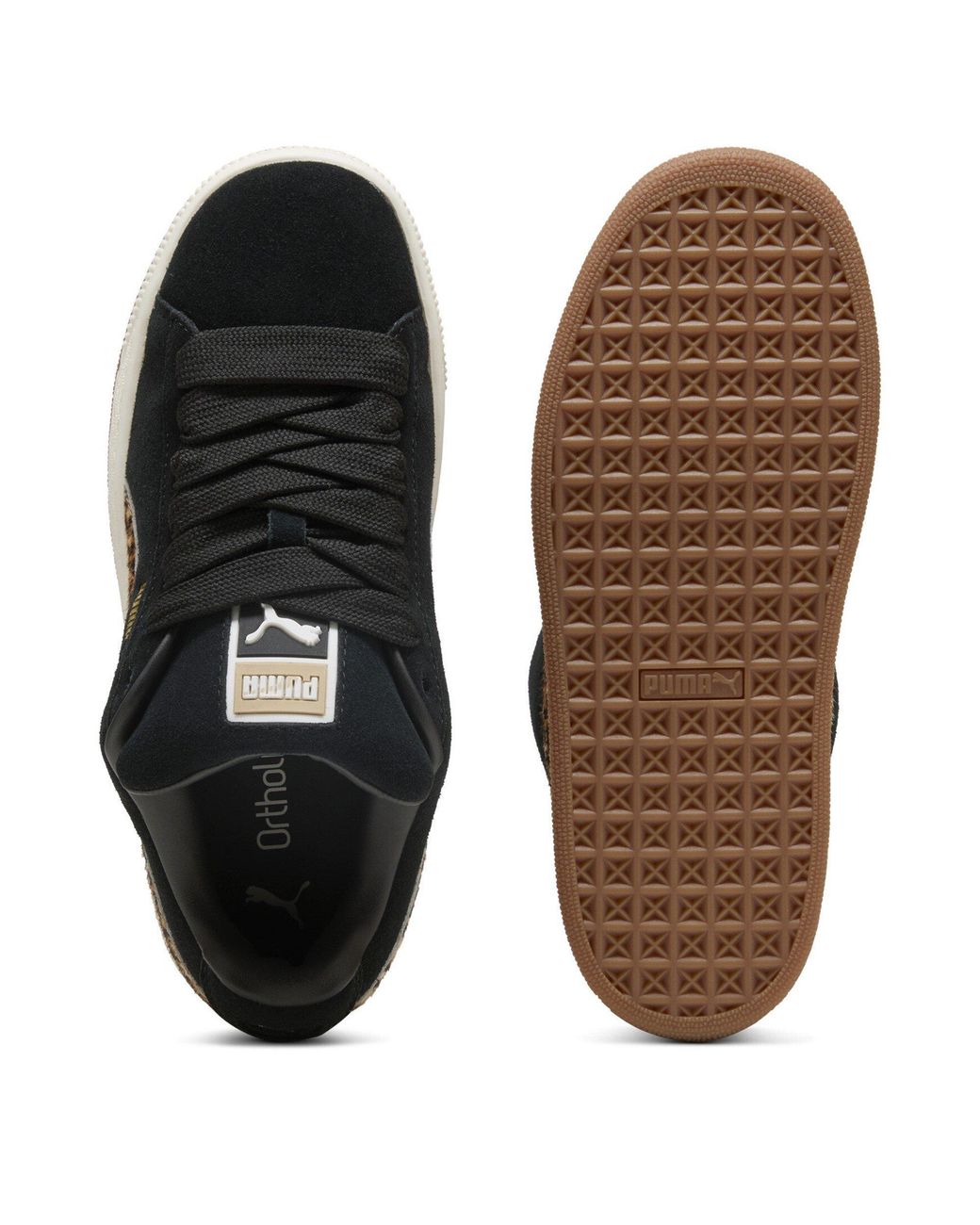PUMA Black Suede Xl Trainers