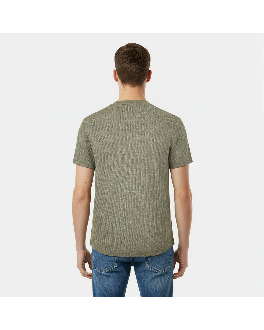 Jack Wills Green Jw Bubble Texture Regular Fit T-Shirt for men