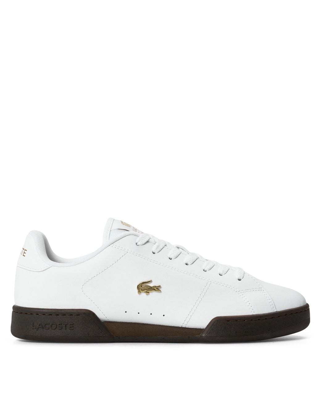 Lacoste White Carnaby Cup Leather Sneakers for men