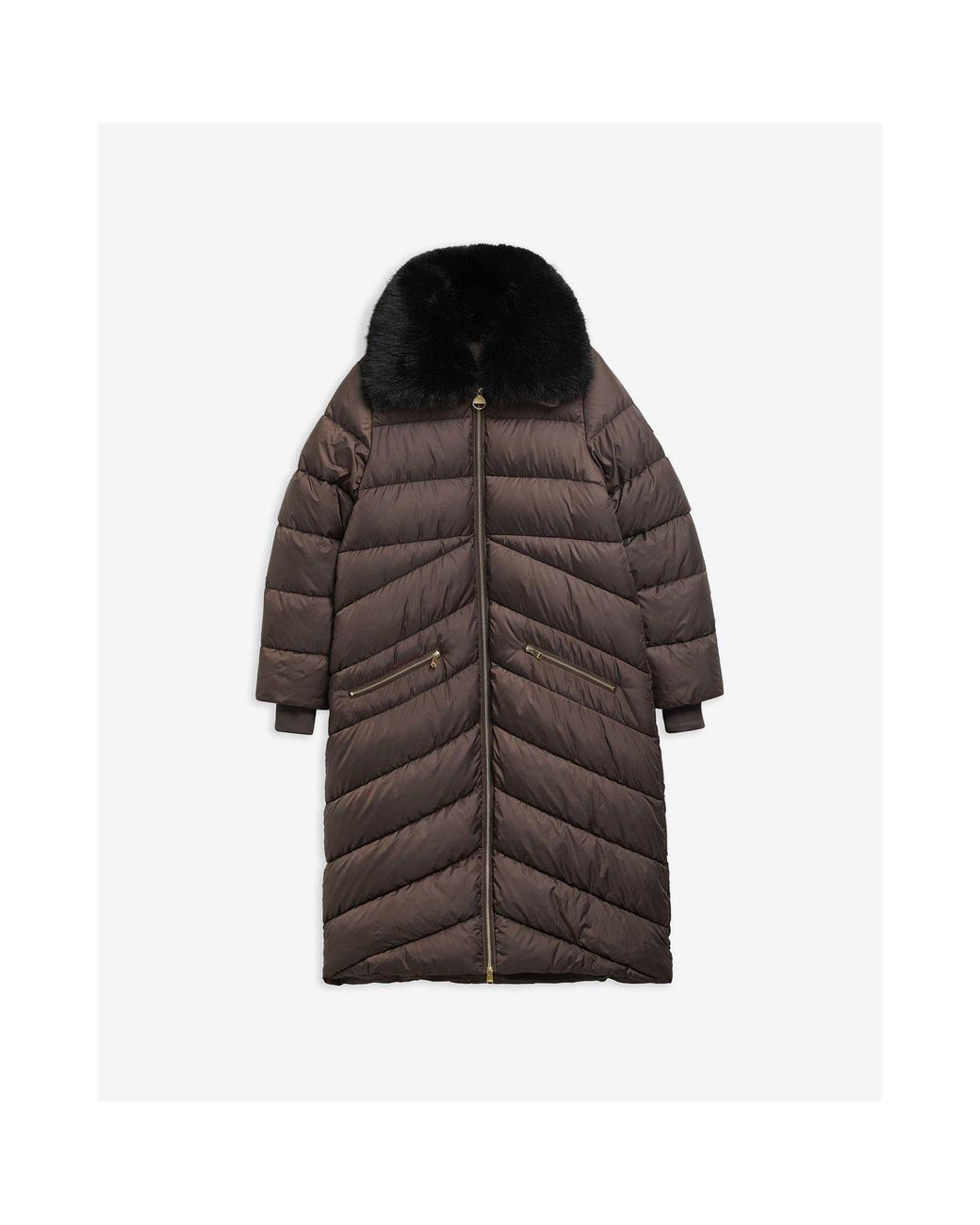 Barbour Black Cyrus Longline Puffer Jacket