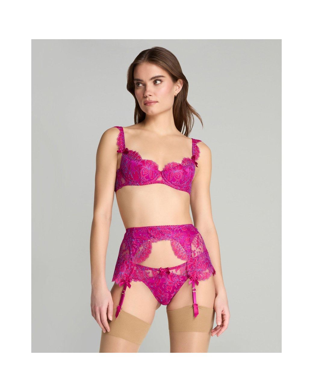 Agent Provocateur Pink Emiliana Suspender