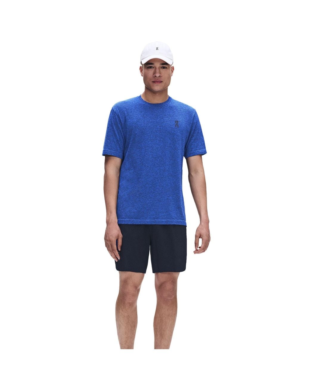 On Shoes Blue Train-T Flex Short-Sleeve Performance T-Shirt for men