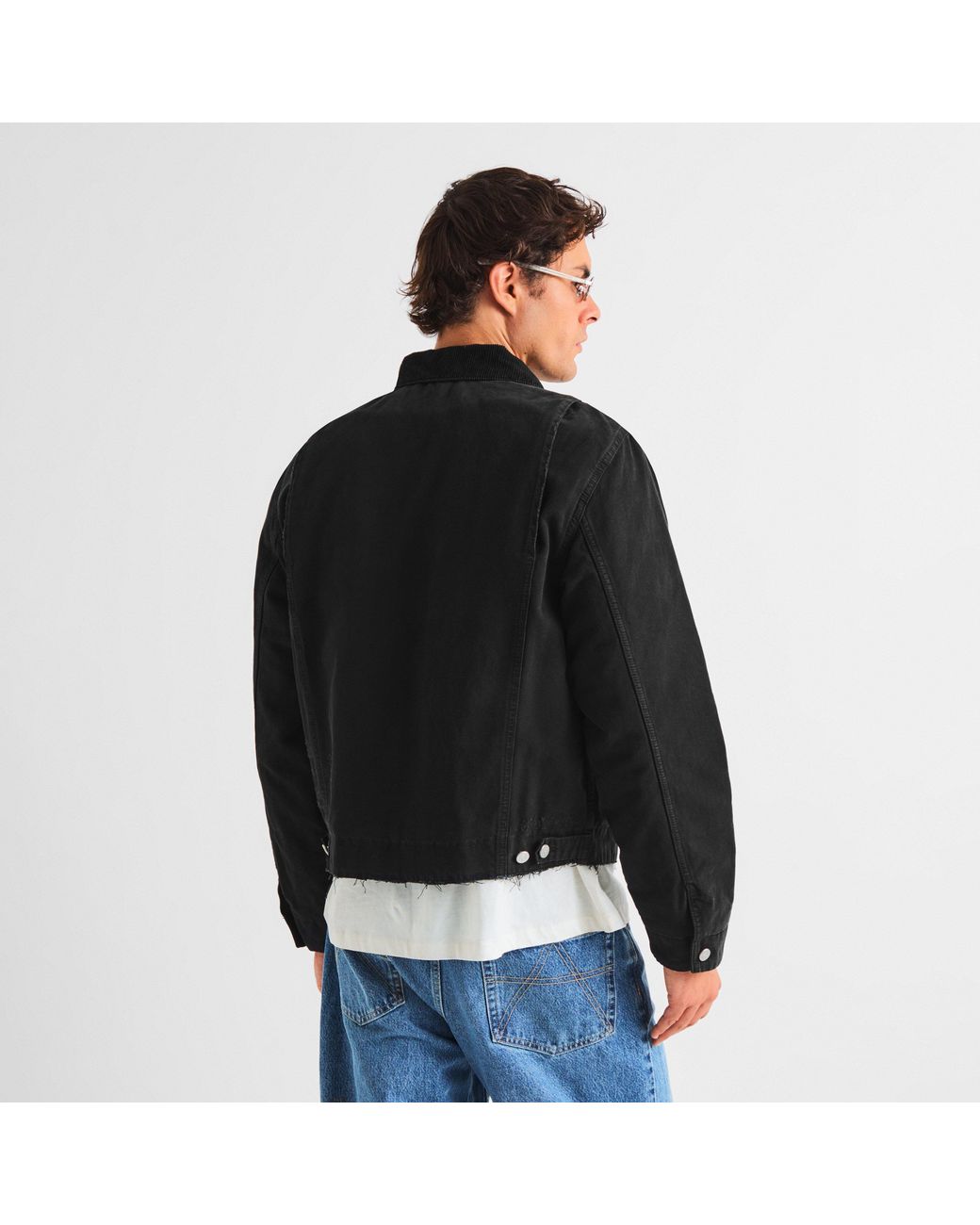 Represent Black Work Cotton Harrington Jacket for men