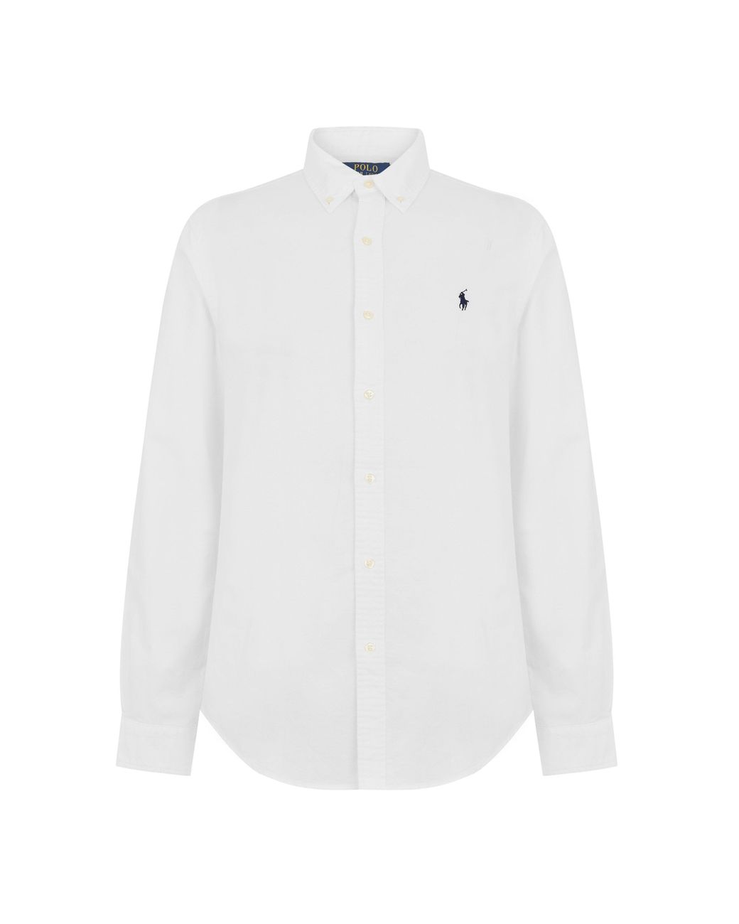 Polo Ralph Lauren White Slim Fit Oxford Long Sleeve Shirt for men