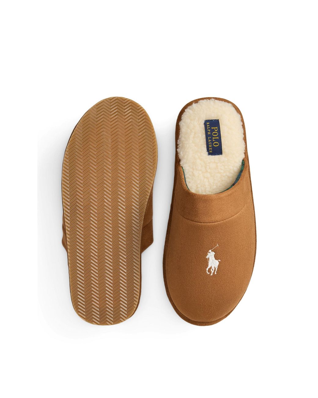 Polo Ralph Lauren Brown Klarence Mule Slippers for men