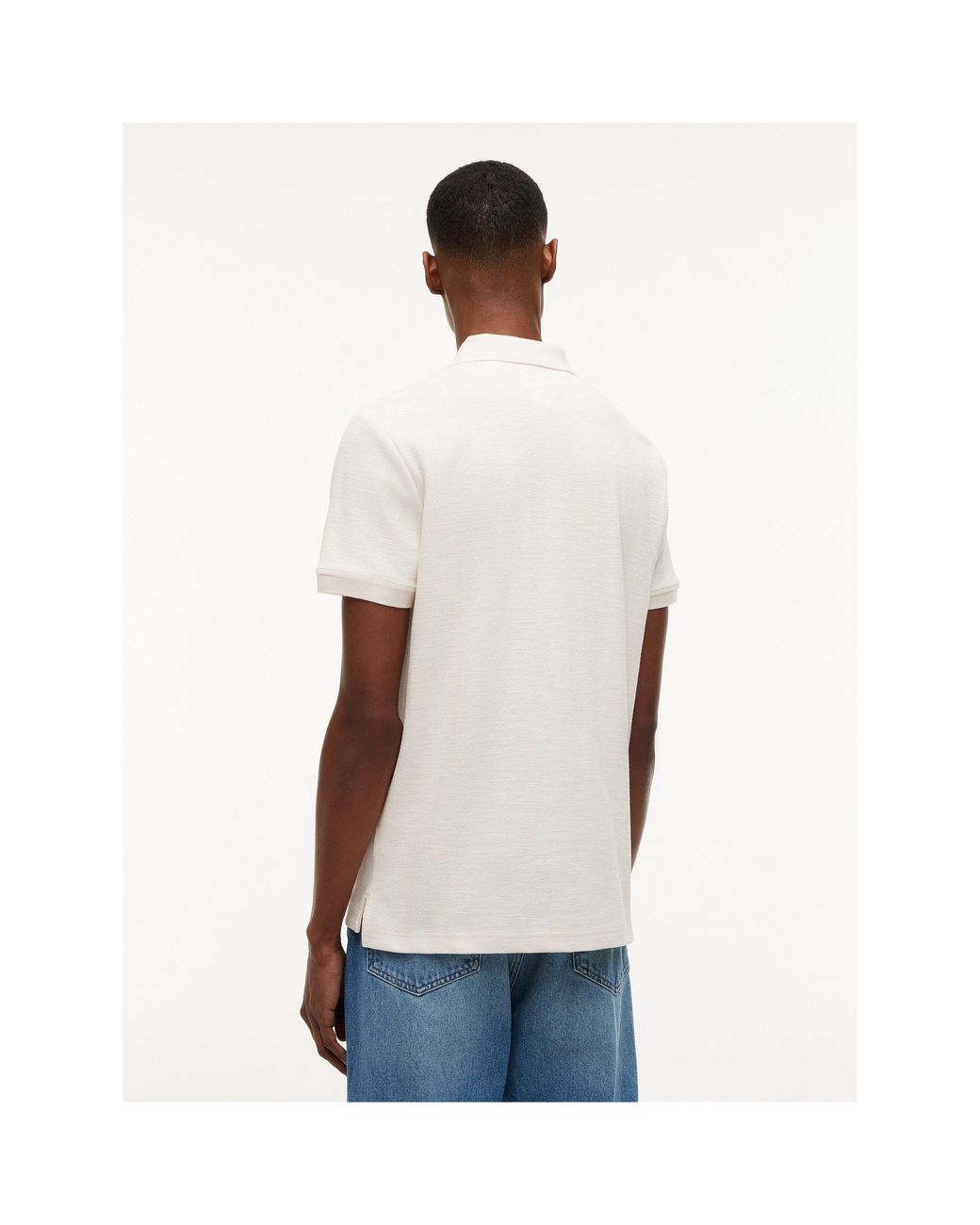 Tommy Hilfiger White Short Sleeve Polo Shirt for men