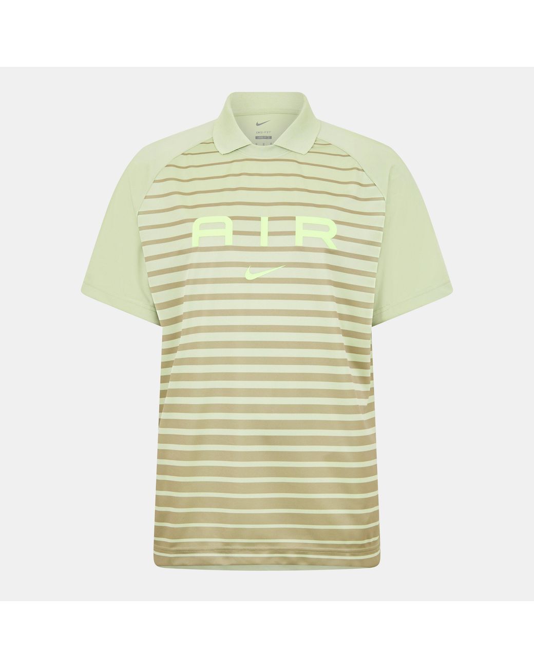 Nike Green Air Striped Short-Sleeve Regular Fit T-Shirt for men