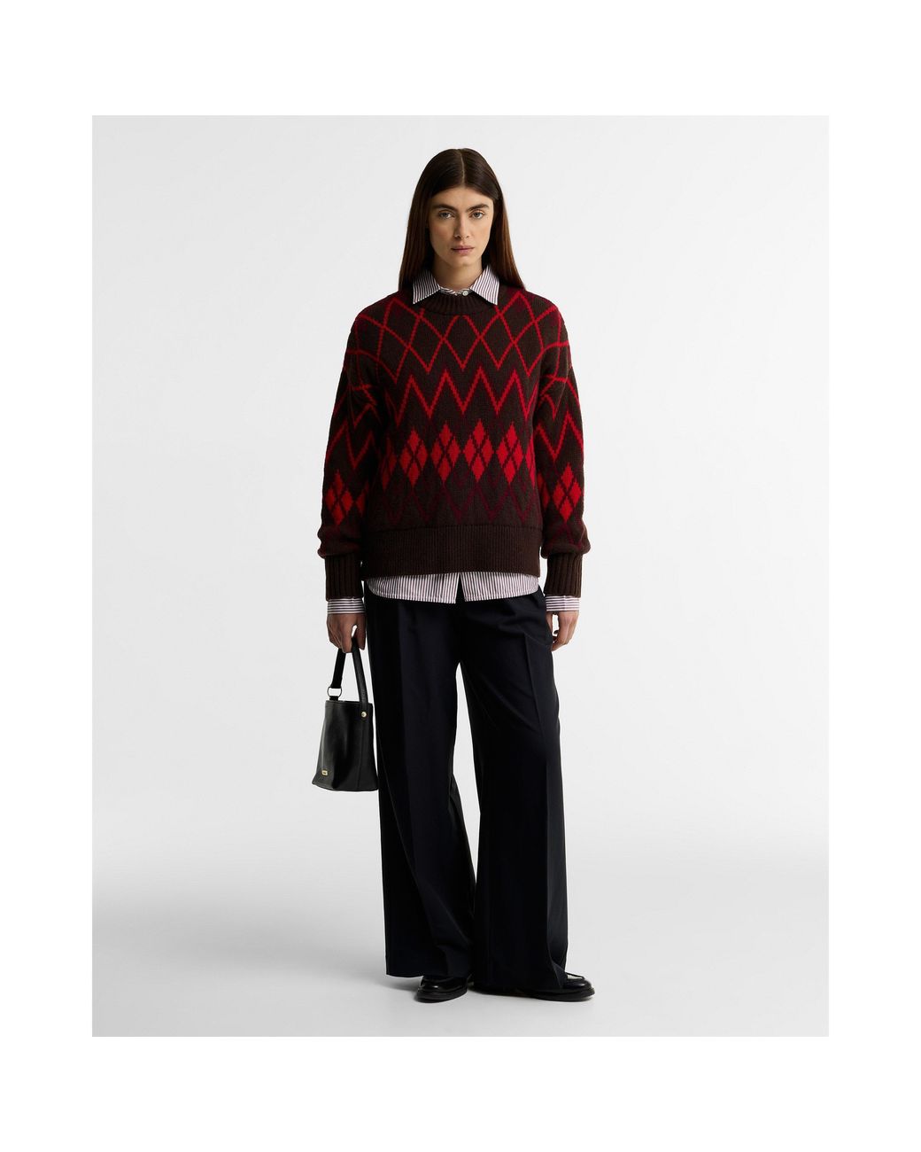 Barbour Red Adina Crew-Neck Jumper