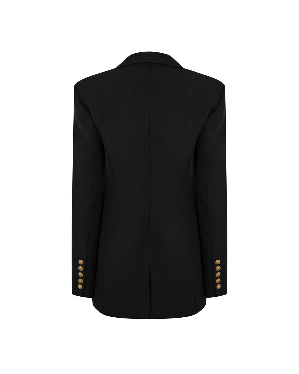 Balmain Black Single-Breasted-Tone Button Long Sleeve Blazer